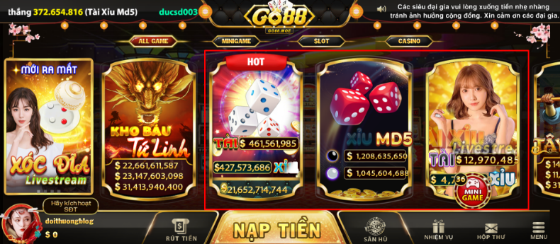tài xỉu online