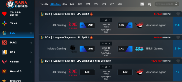 top game hot nhất tại e-sports kubet
